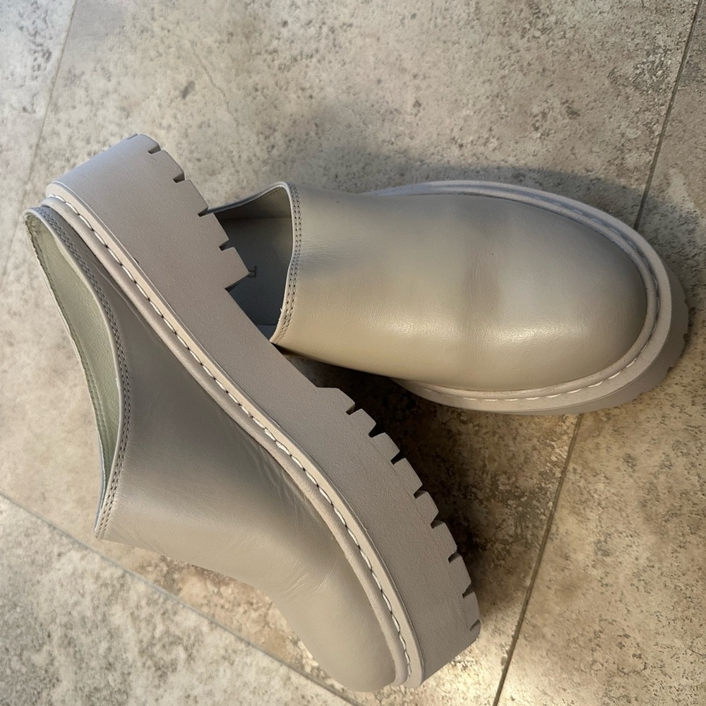 Pilcro Cream Platform Clog Mules - Anthropologie